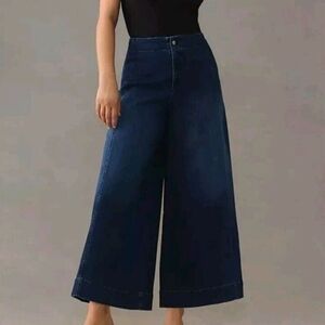 Anthropologie Maeve wide leg cropped jeans
